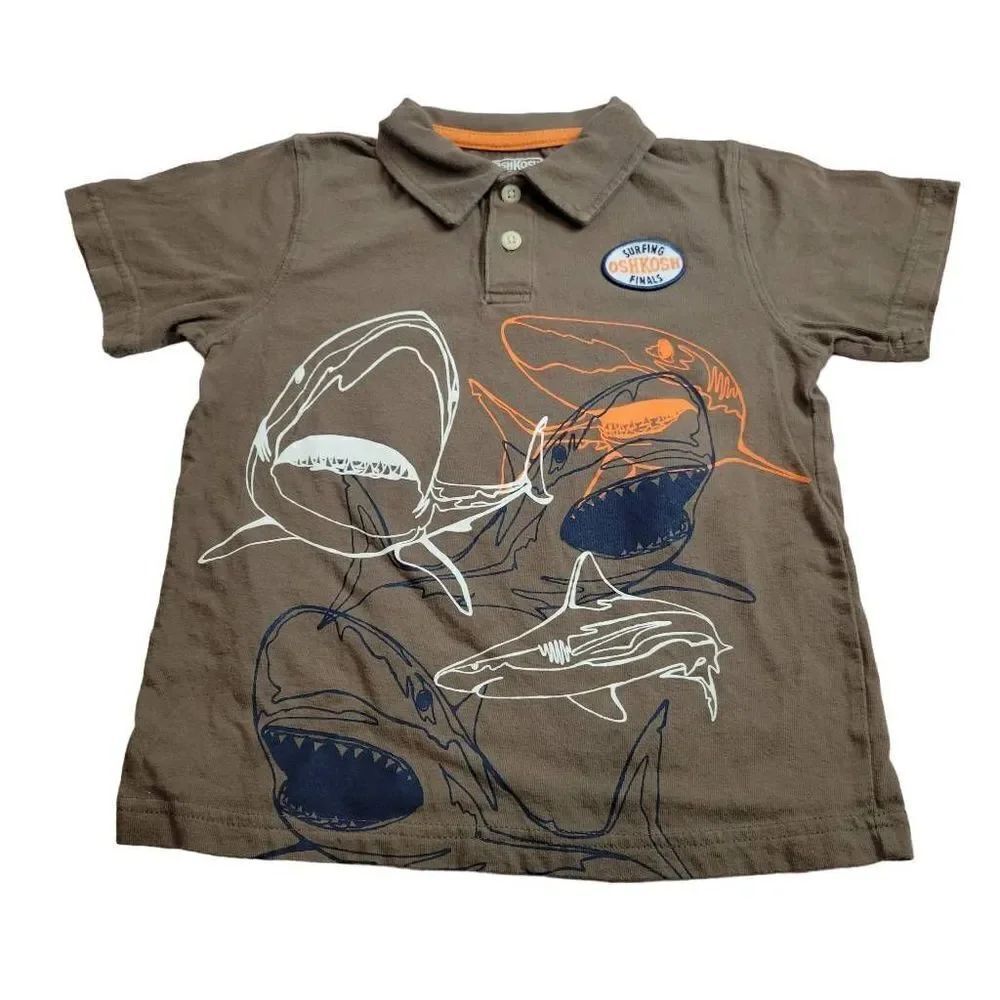 Oshkosh shark polo shirt 4T